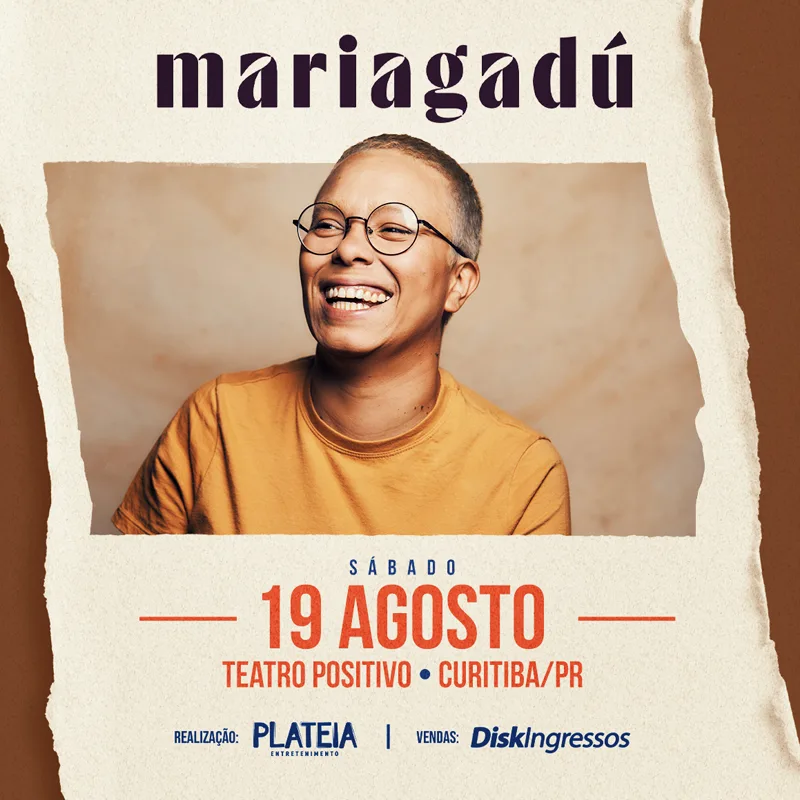 Retirada de ingresso para o Show de Maria Gadú será neste sábado