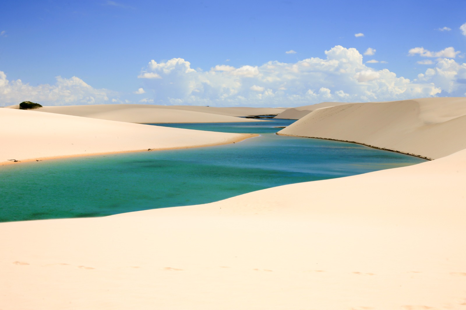 Dunas e lagoas do litoral norte em Natal