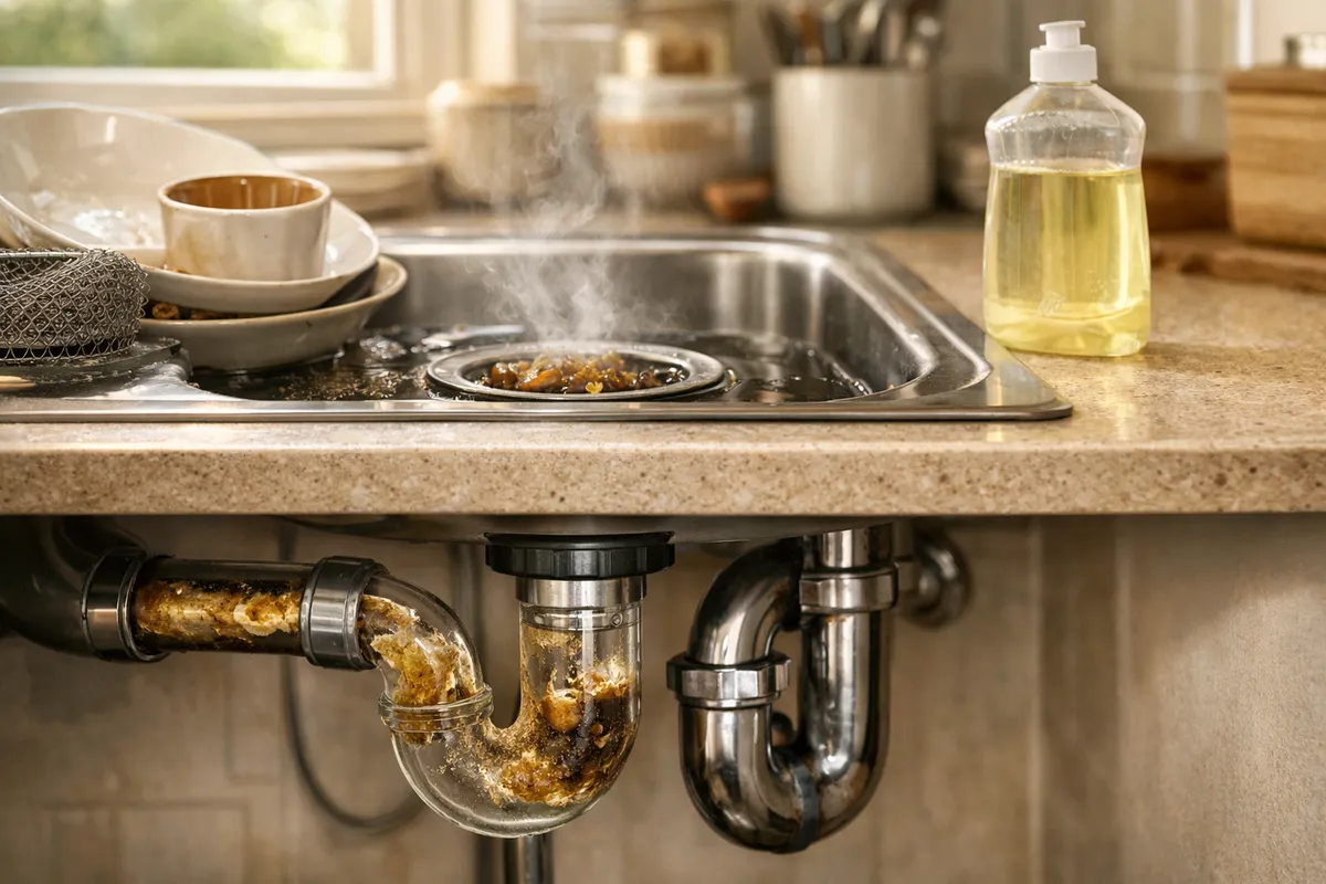 O que é bom para desentupir pia de cozinha?