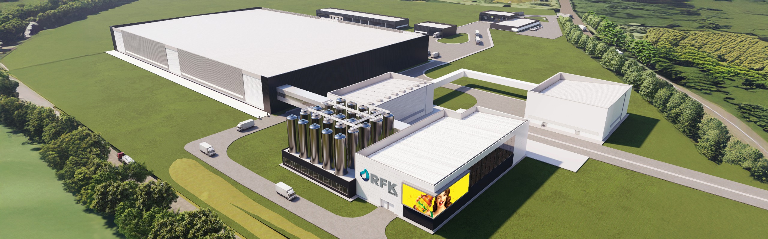 Imagem da Nova Fábrica do Grupo RFK