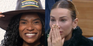 Disputa acirrada em 'A Fazenda 17': quem sai hoje, Maria ou Kathy?