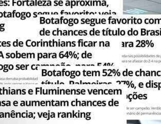 Análise das chances na Série A: Flamengo e Palmeiras disputam título