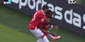 Gol de Ricardo Mathias do Internacional contra o Ceará