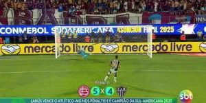 Lanús vence o Atlético-MG nos pênaltis e é campeão da Sul-Americana 2025