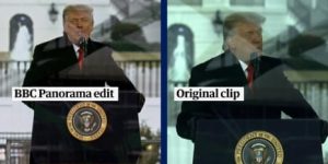 Trump processa BBC por edição de discurso de janeiro de 2021