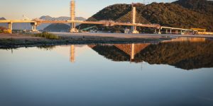 Ponte de Guaratuba avança para 91% de execução com infraestrutura em destaque