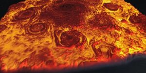 Clima polar de Júpiter e Saturno revela segredos do interior dos planetas