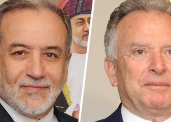 Iranian Foreign Minister Abbas Araghchi, left, and US President Donald Trump's Special Representative for the Middle East, Steve Witkoff