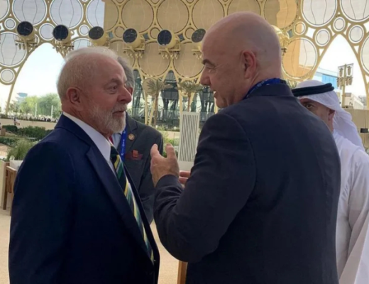 Lula e Infantino (Reprodução)