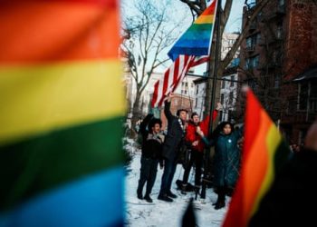 Pride flag is re-raised at Stonewall, marking a historic moment