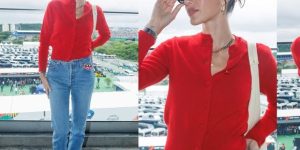 Bruna Marquezine brilha com look elegante no GP de São Paulo