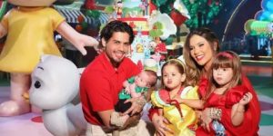 Zé Felipe e Virginia no aniversário de 2 anos de Maria Flor, em 2024