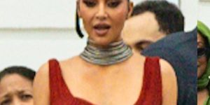 Kim Kardashian brilha em vestido transparente no Copacabana Palace