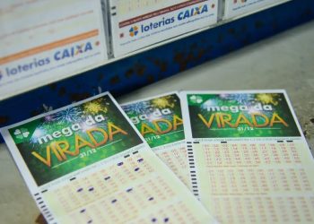 colorida de apostas da Mega da Virada