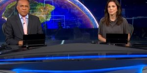 m colorida de Heraldo Pereira e Ana Paula Araújo no Jornal Nacional