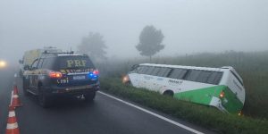 Acidente com ônibus da Saúde em Prudentópolis deixa feridos