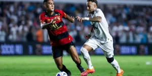 Neymar in action against Sport Club do Recife. (Getty Images)