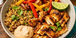 Bowl de quinoa com frango fajita: uma receita saborosa e saudável