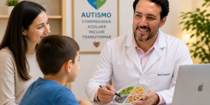 Criança autista no nutricionista