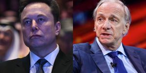 (L - R) Elon Musk, Ray Dalio.