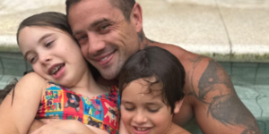 Rafael Cardoso e os filhos (Reprodução/Instagram)