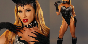 Virginia usa coleira com nome de Vini Jr. e comenta Carnaval