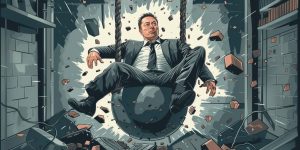 Elon Musk wrecking ball