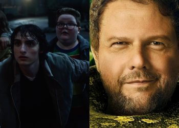 ns com cenas de Stranger Things (à esquerda