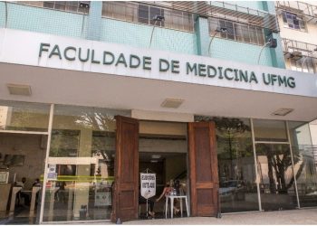 da fachada da Faculdade de Medicina da UFMG, em Minas Gerais
