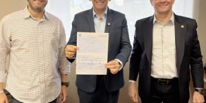 Foto: Filipe Barros, Paulo Gomes e Sergio Moro (Foto: rede social PG)