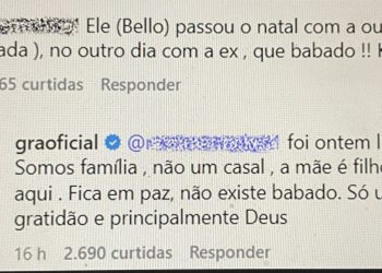 Gracyanne Barbosa se pronuncia após polêmica com Belo nas redes