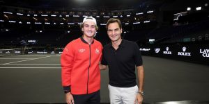Encontro de João Fonseca e Roger Federer encanta fãs