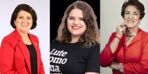 Foto: Lenir de Assis, Paula Vicente e Izabel Diniz (Foto: montagem PCC)