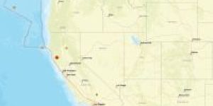 Mapa-mostra-epicentro-do-terremoto-na-California