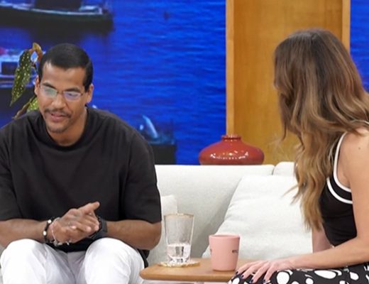 m colorida do ator Marcello Melo Jr. no Encontro com Patrícia Poeta