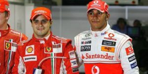 Felipe Massa e Lewis Hamilton no GP de Singapura