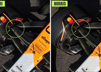 McLaren MCL39 front suspension comparison OP-LN