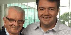 Foto: Nelson e Roberto Justus (Foto: rede social NJ)