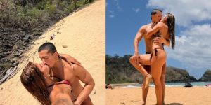 Hariany Almeida celebra nova fase romântica em Noronha