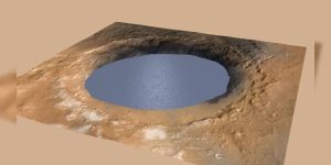 Lagos antigos de Marte mantinham água líquida sob camadas de gelo