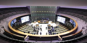 colorida do Plenário da Câmara dos Deputados tributária carne