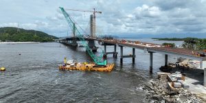 Ponte de Guaratuba avança para conclusão de obra