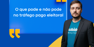 Post para o instagram frase estudo azul e amarelo moderno