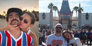 Caio Castro passa fim de ano ao lado da namorada, Vitória Bohn. Reprodução