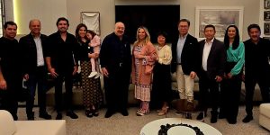 Rafael Greca, Cida Borghetti, Ricardo Barros e Nori Seto — Foto: Rafael Greca, C