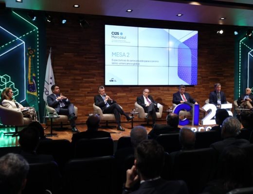 m colorida de presidentes de Câmaras de Comércio