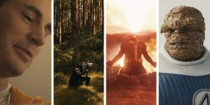 showing four characters from Avengers Doomsday teasers (L-R