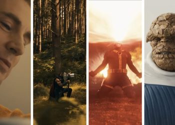 showing four characters from Avengers Doomsday teasers (L-R