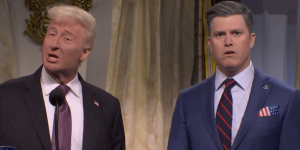 SNL trump hegseth colin jost