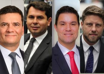 Foto: Sergio Moro, Alexandre Curi, Guto Silva e Requião Filho (Arte: RSN)